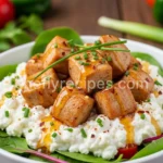 Hot Honey Cottage Cheese & Chicken Bowls
