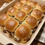 Ground Beef Philly Cheesesteak Sliders
