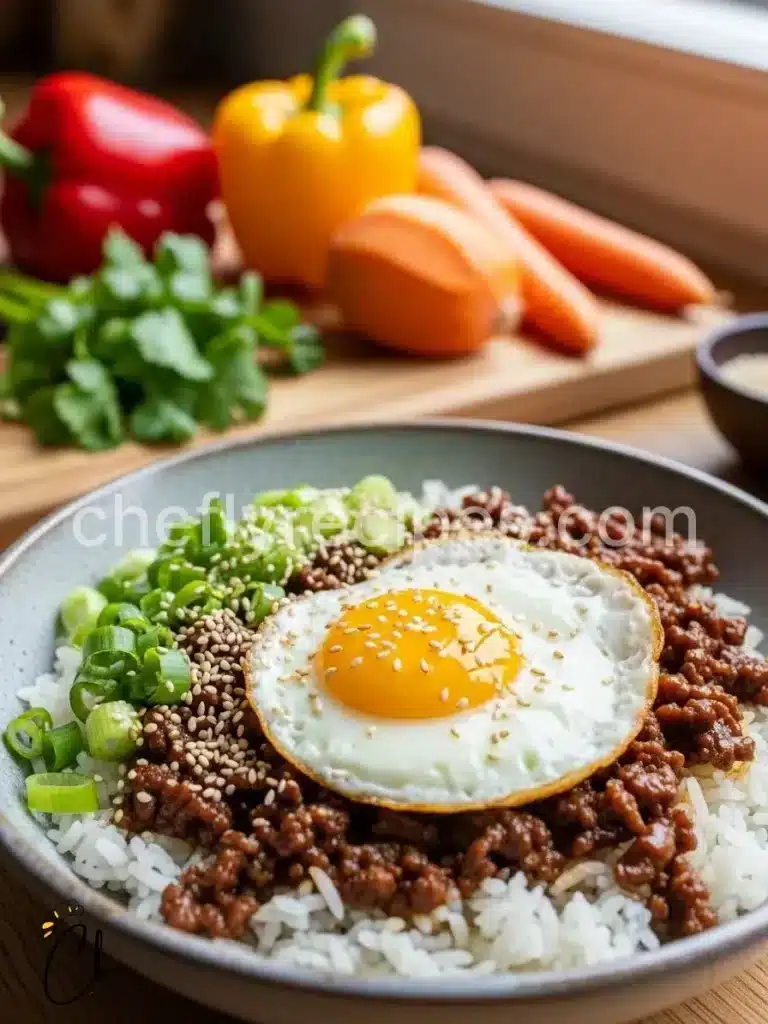 Korean Ground Beef Bowl