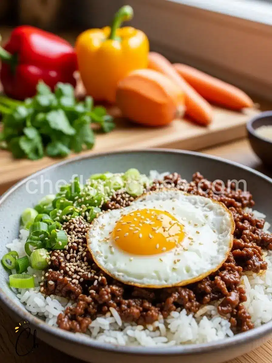 Korean Ground Beef Bowl