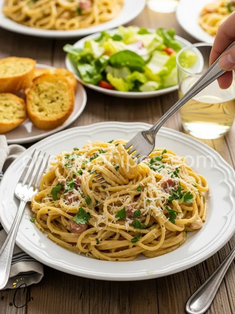 One Pot Creamy Garlic Pasta