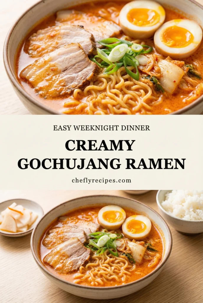 Sticky garlic chicken ramen stir fry with broccoli and peppers