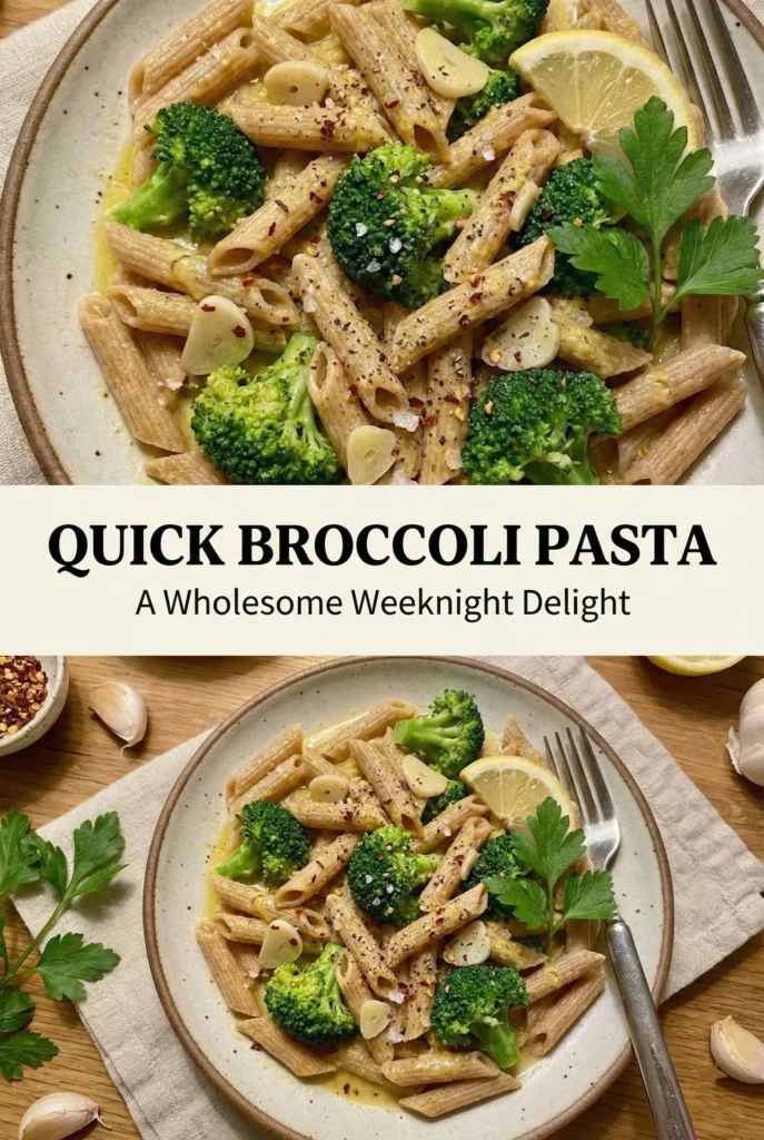 Quick Broccoli Pasta for a Wholesome Weeknight Delight