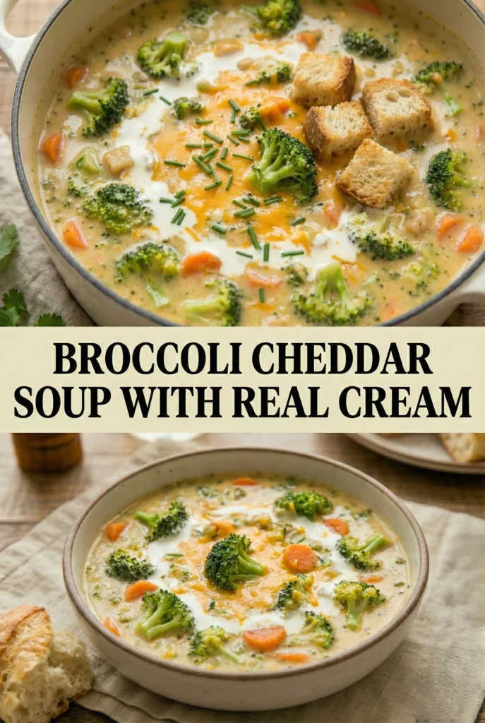 Broccoli Cheddar Soup with Real Cream