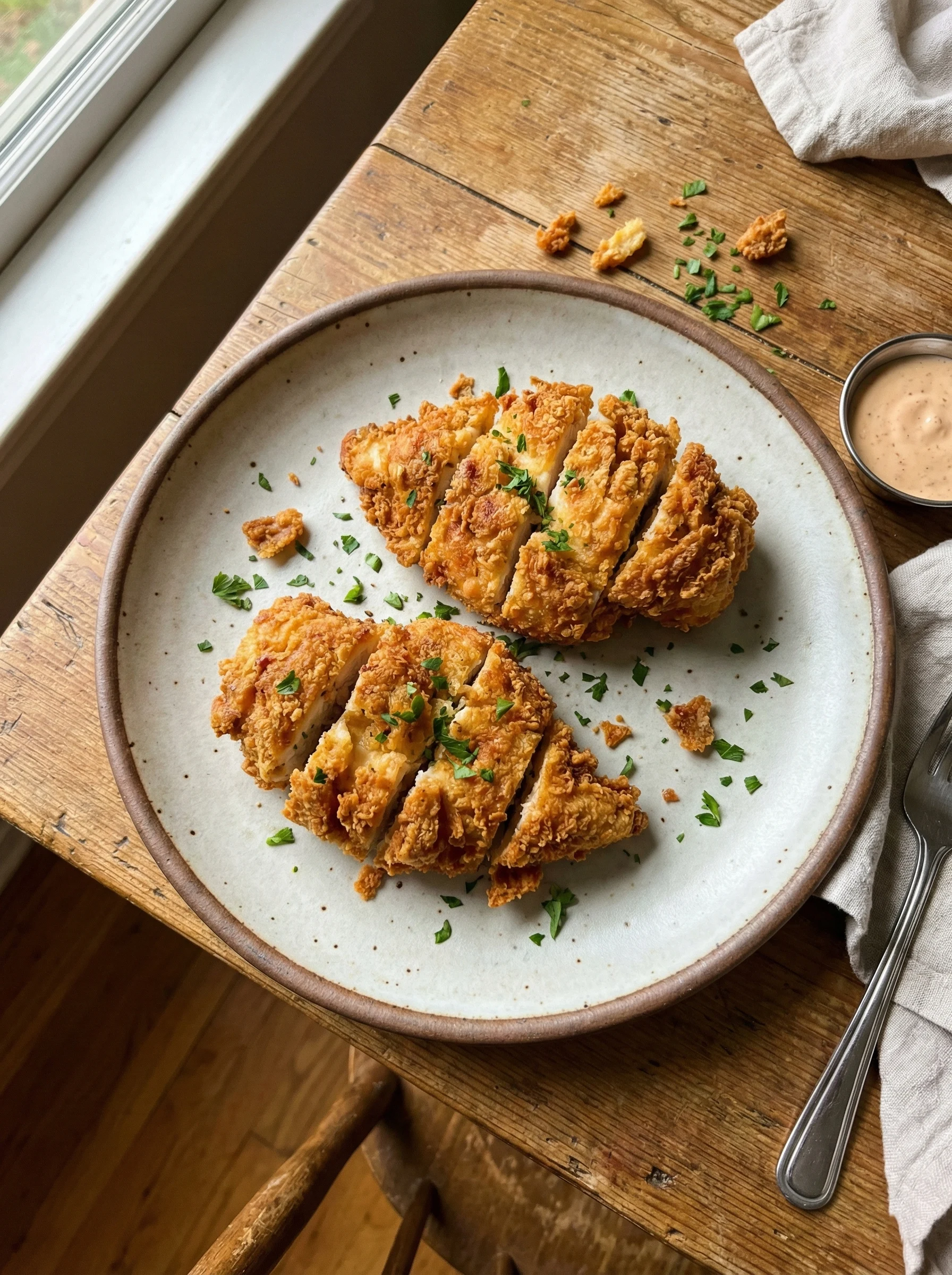 Air Fryer "Blooming" Onion Chicken