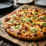 Buffalo Chicken Jalapeño Popper Pizza