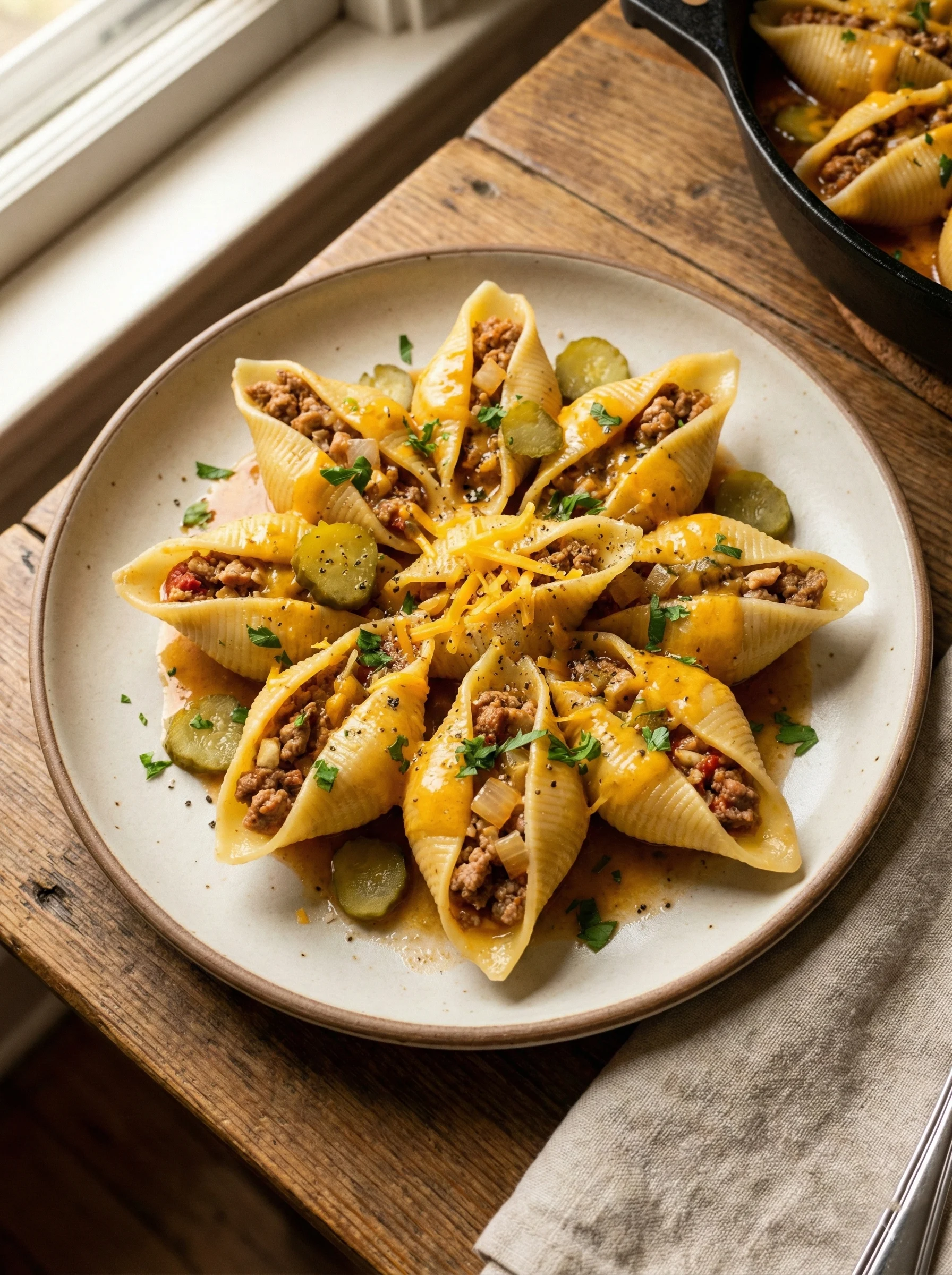 Cheeseburger Stuffed Shells