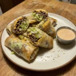 Big Mac Salad Spring Rolls