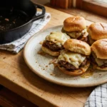 French Onion Ground Beef Sliders