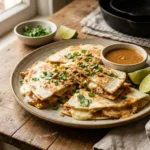 Thai Peanut Chicken Quesadillas