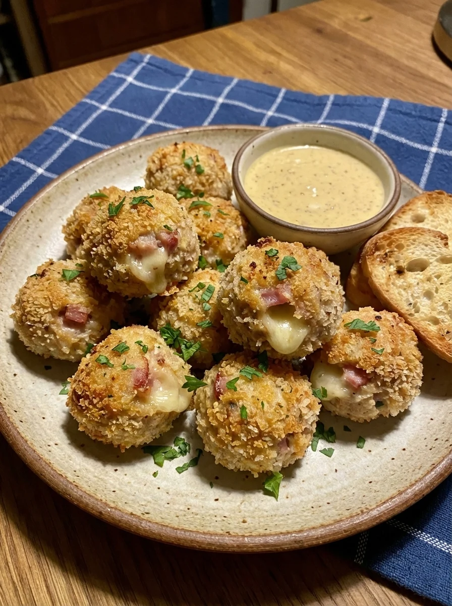 Chicken Cordon Bleu Meatballs