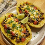 Taco Spaghetti Squash Boats
