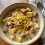 Ground Beef "Big Mac" Soup