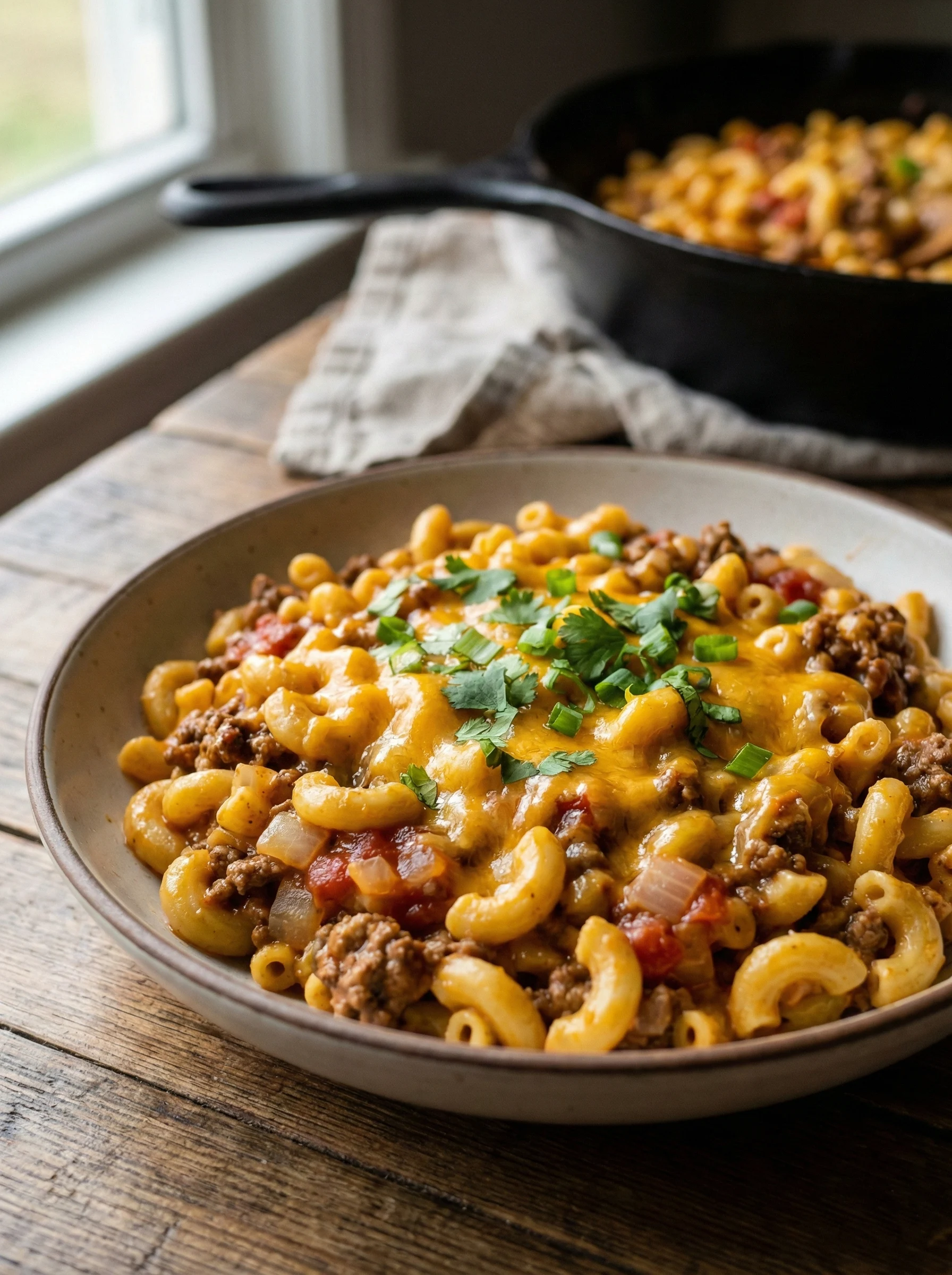 One-Pot Creamy Taco Mac and Cheese