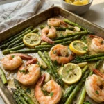 Sheet Pan Shrimp Scampi and Asparagus