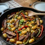 One-Pan Steak Fajita Gnocchi