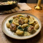One-Pan Creamy Lemon Herb Chicken and Gnocchi