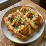 Sheet Pan Buffalo Chicken Meatball Hoagies