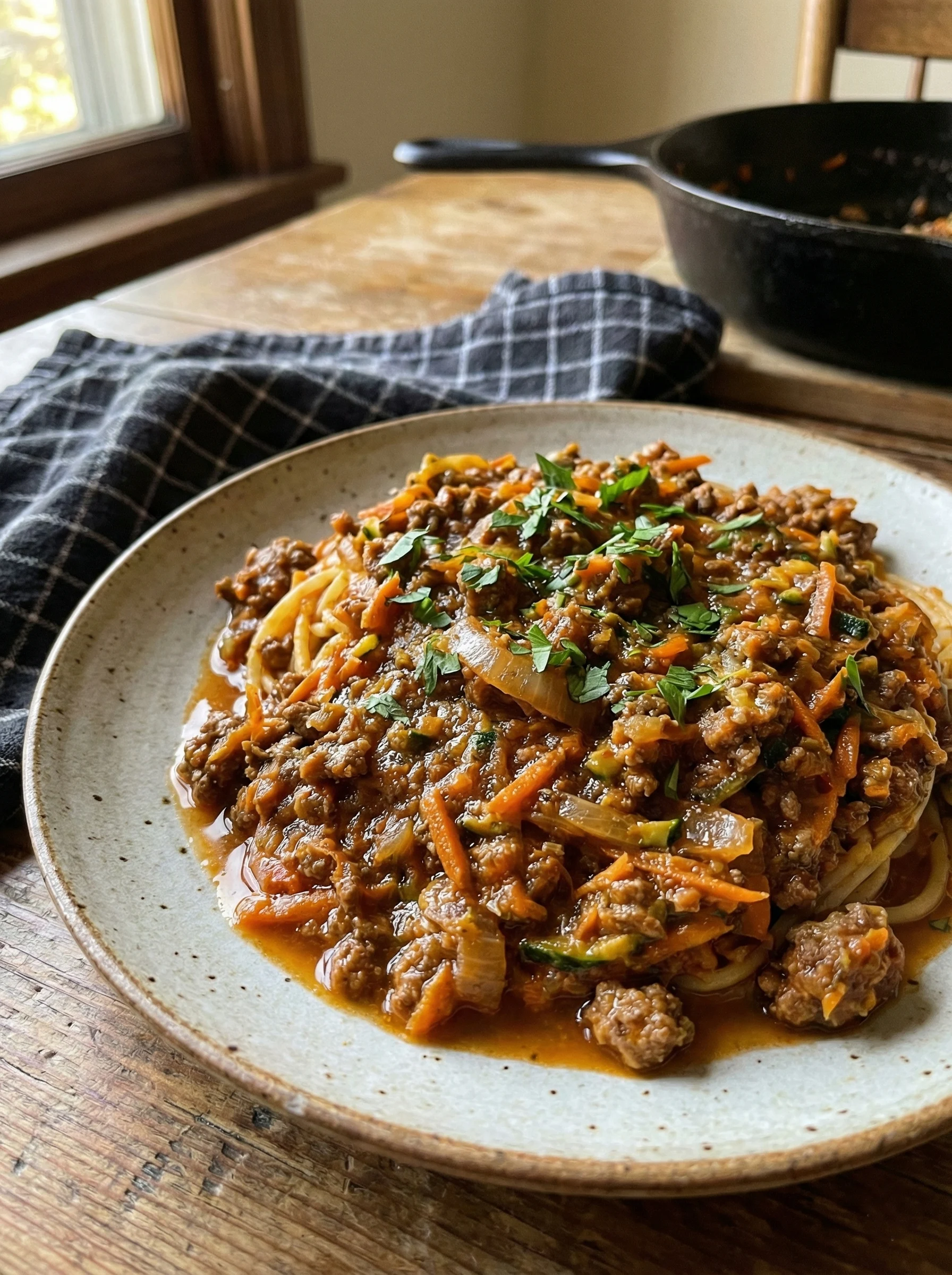 Hidden Veggie Ground Beef Bolognese