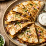 Loaded Ground Beef Quesadillas