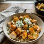 Buffalo Cauliflower Chicken Bowls