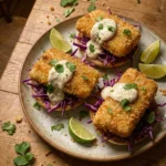 Crispy Fish Taco Burgers