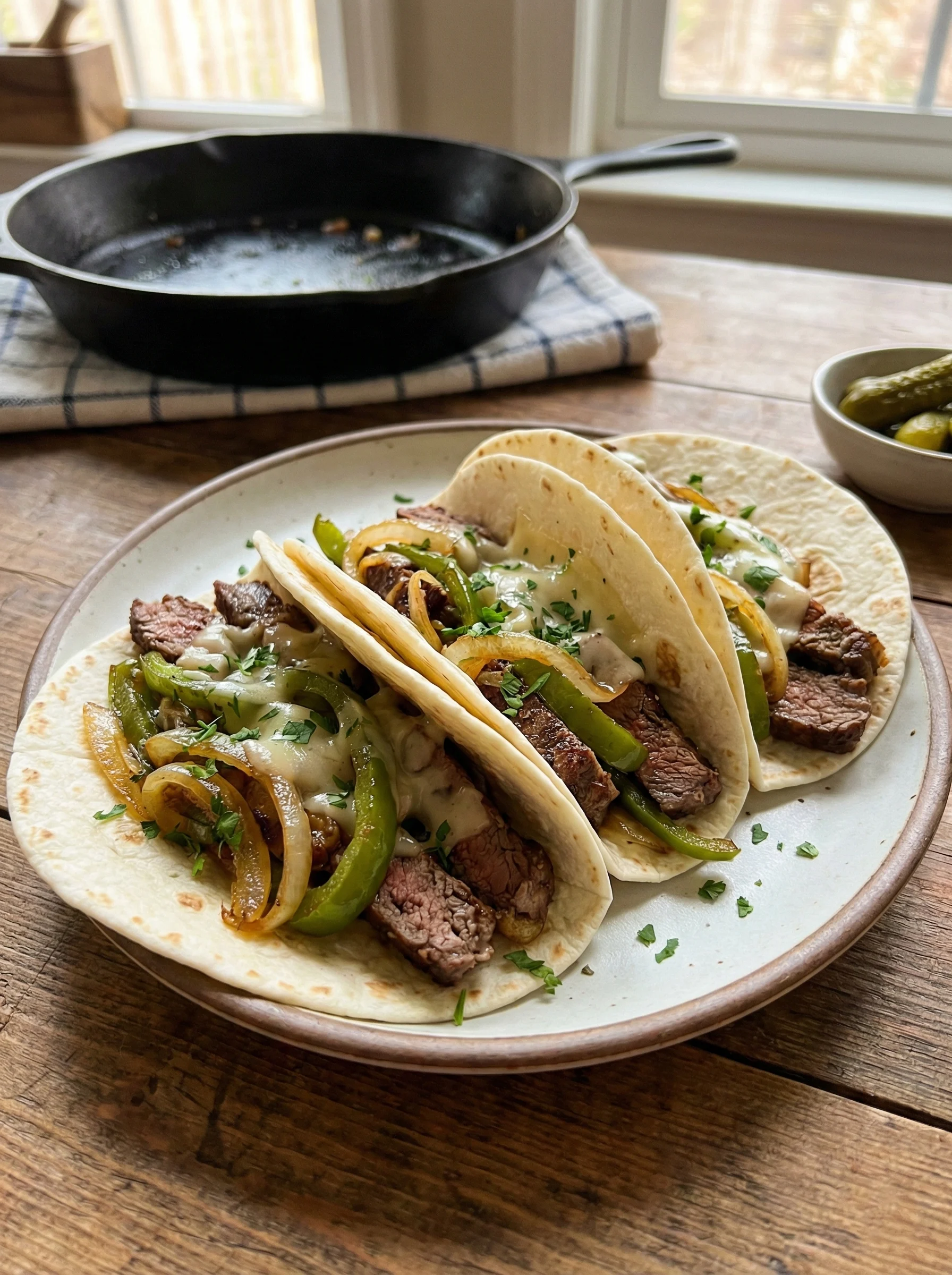 Philly Cheesesteak Tacos