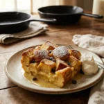 Easy Eggnog Bread Pudding
