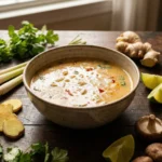 Ginger Lemongrass Soup (Coconut Milk)