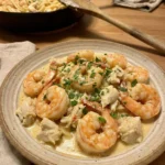 One Pot Shrimp and Crab Alfredo