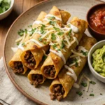 Crispy Ground Beef Flautas