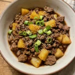 Teriyaki Ground Beef and Pineapple Bowls
