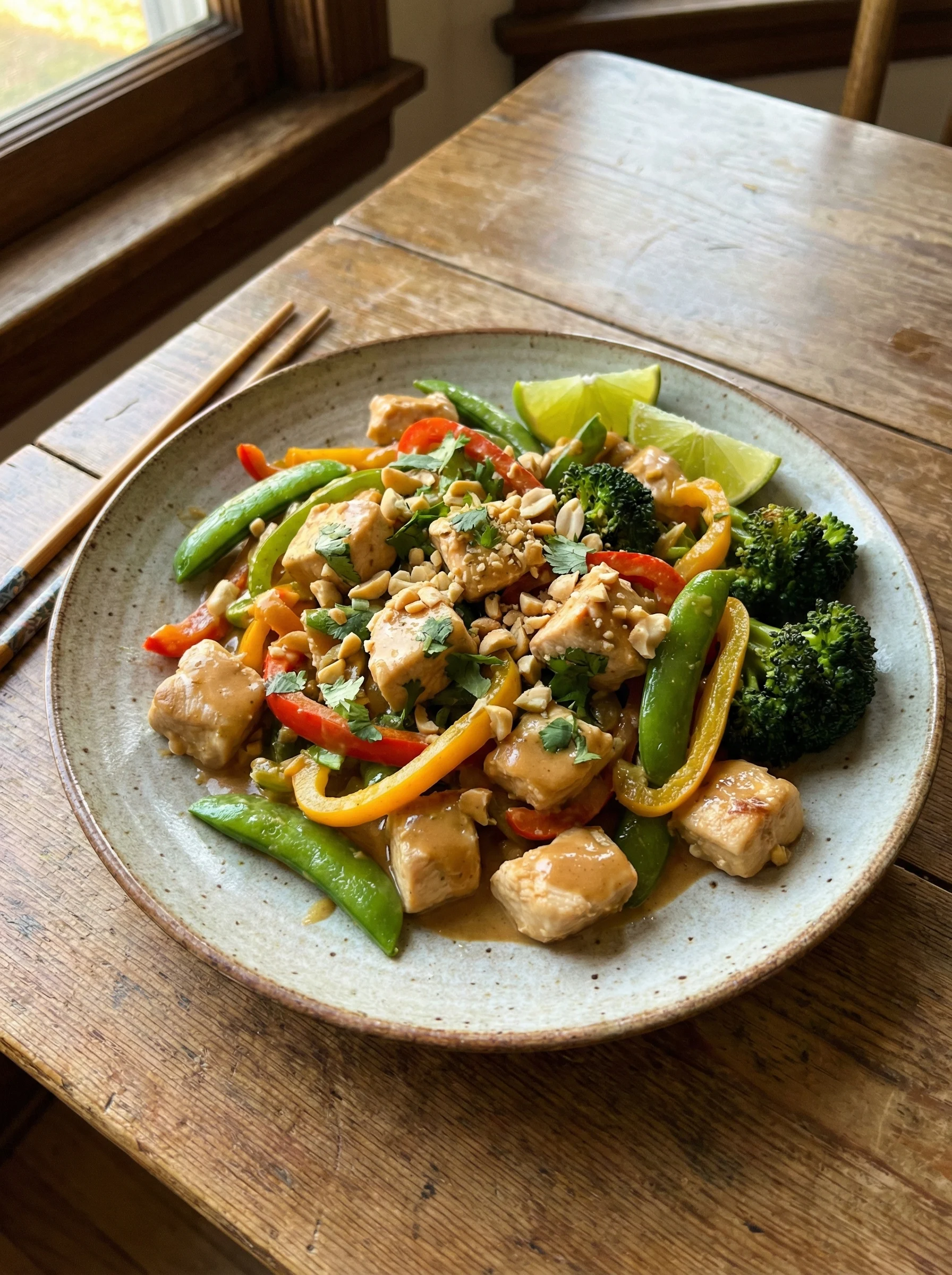 Thai Peanut Chicken Stir-Fry