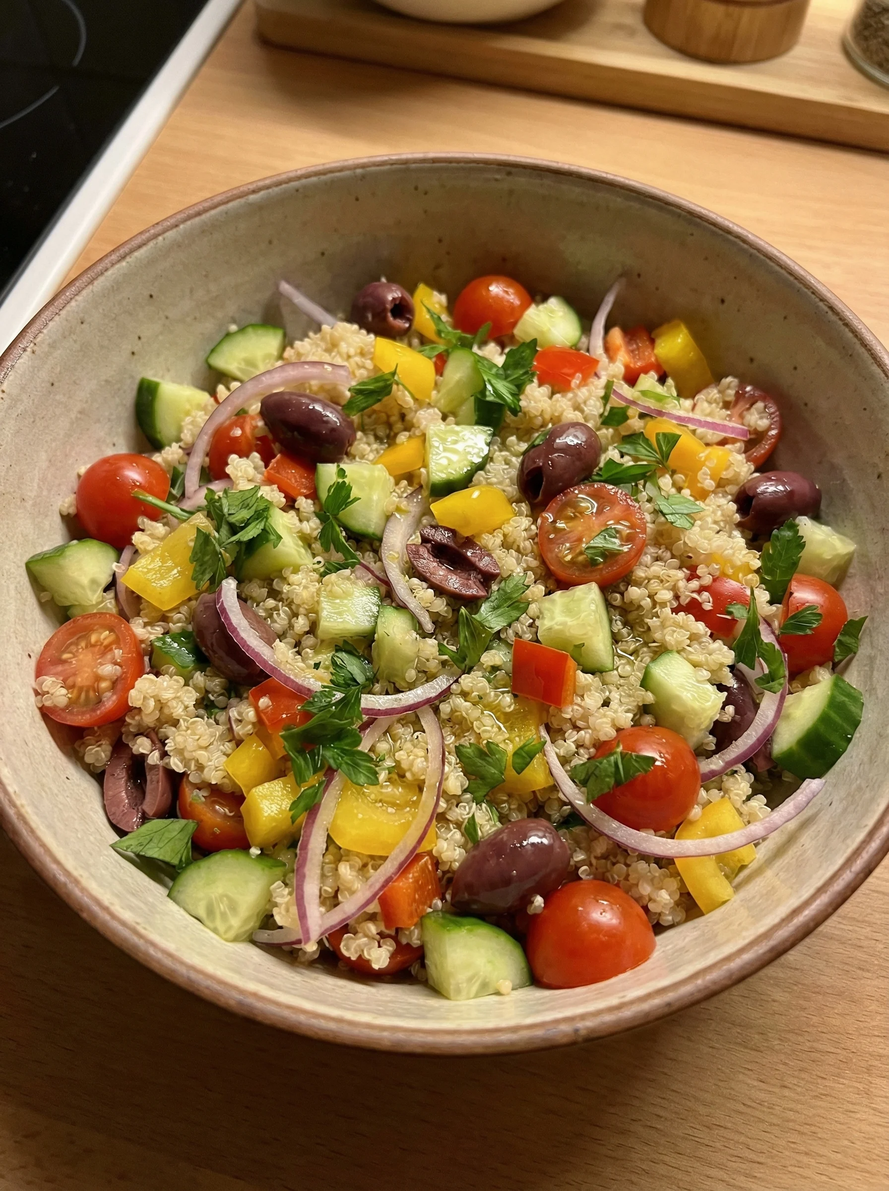 Mediterranean Quinoa Salad Bowl