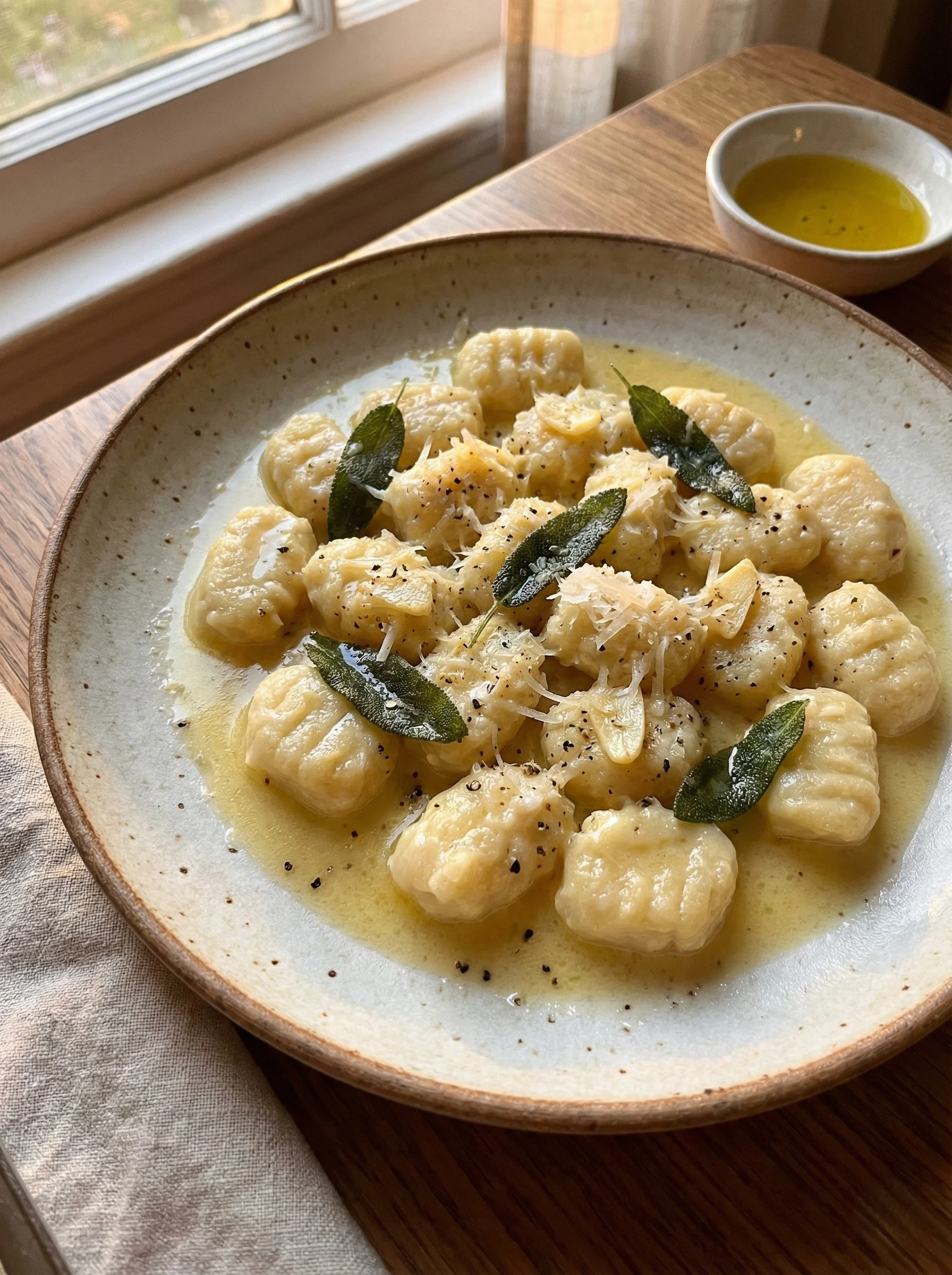 Creamy Cauliflower Gnocchi with Sage