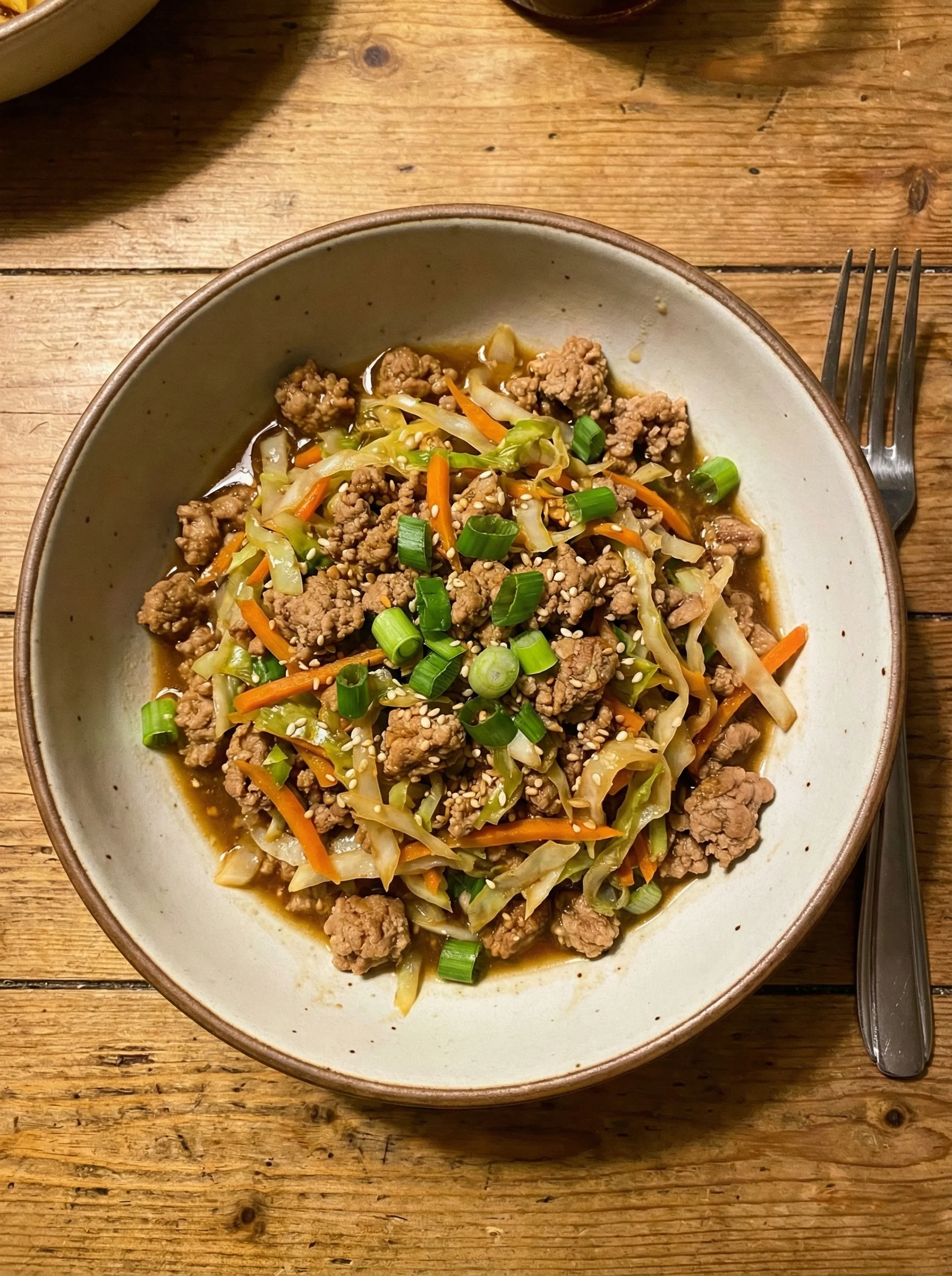 Egg Roll in a Bowl (Ground Turkey Style)