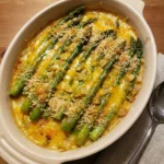 Bacon-Free Cheesy Asparagus Casserole
