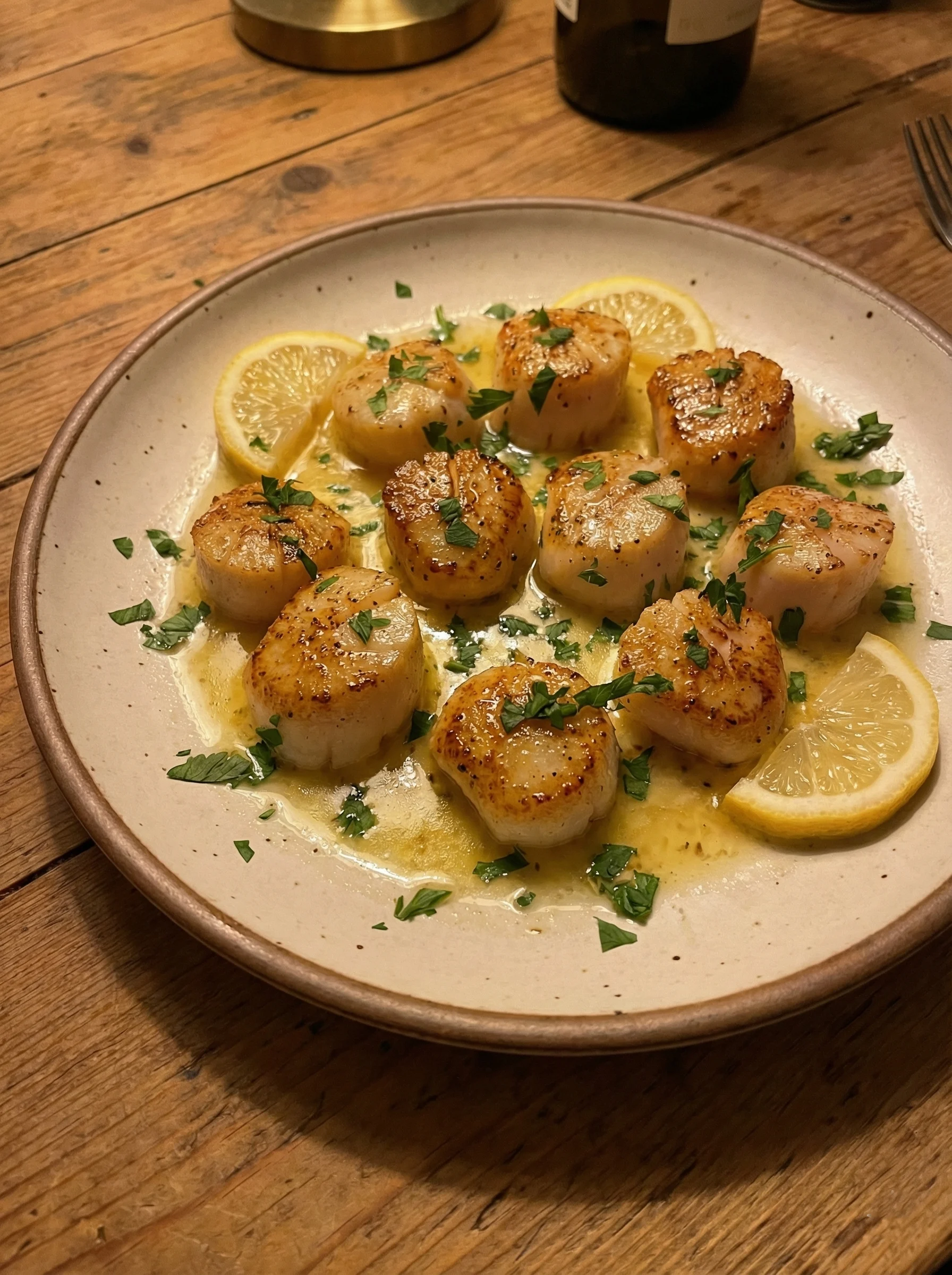 Pan-Seared Scallops with Lemon Butter