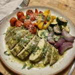 Pesto Chicken and Roasted Veggies