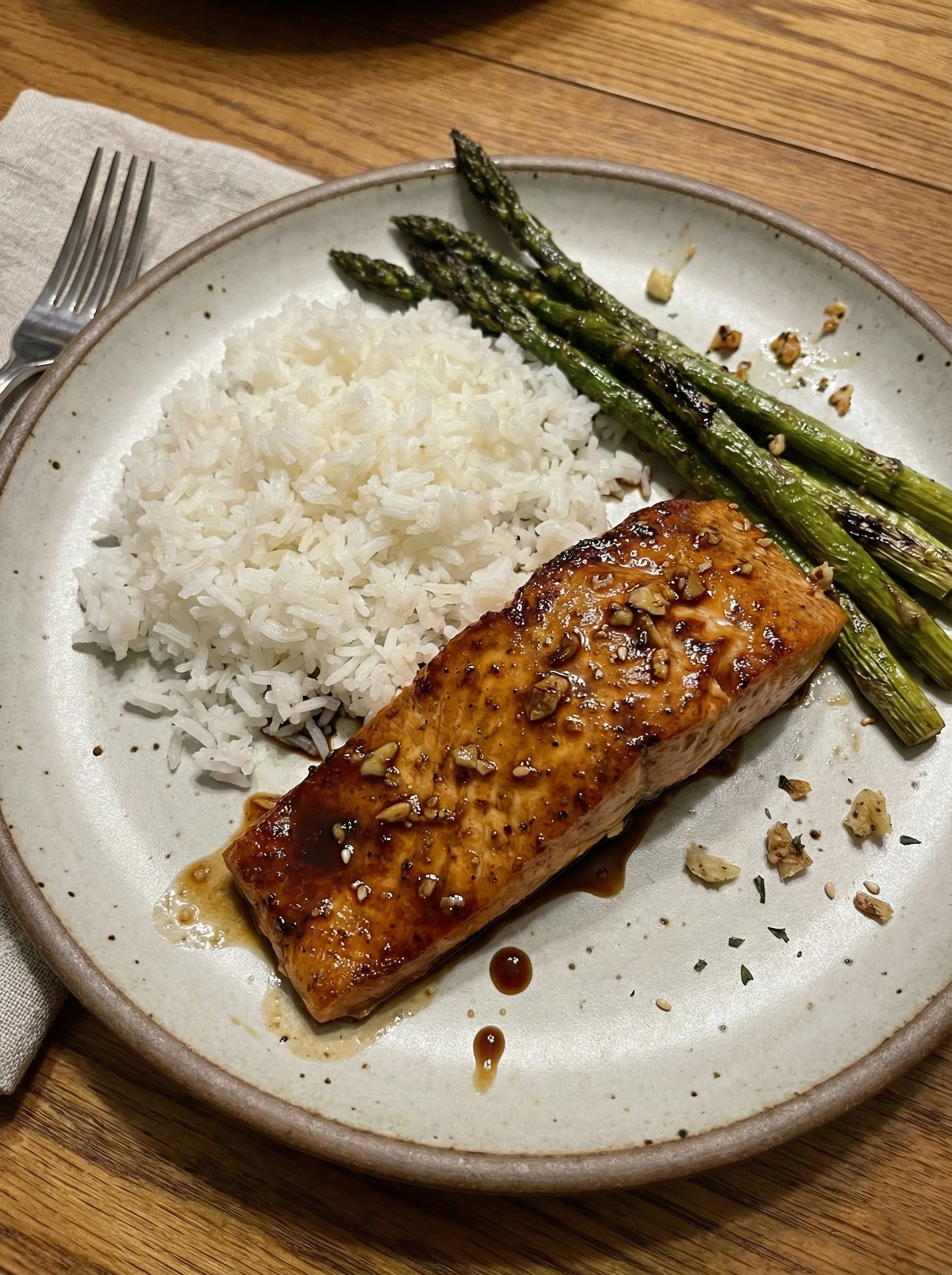Honey Garlic Glazed Salmon