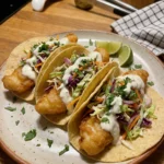 Crispy Fish Tacos with Slaw