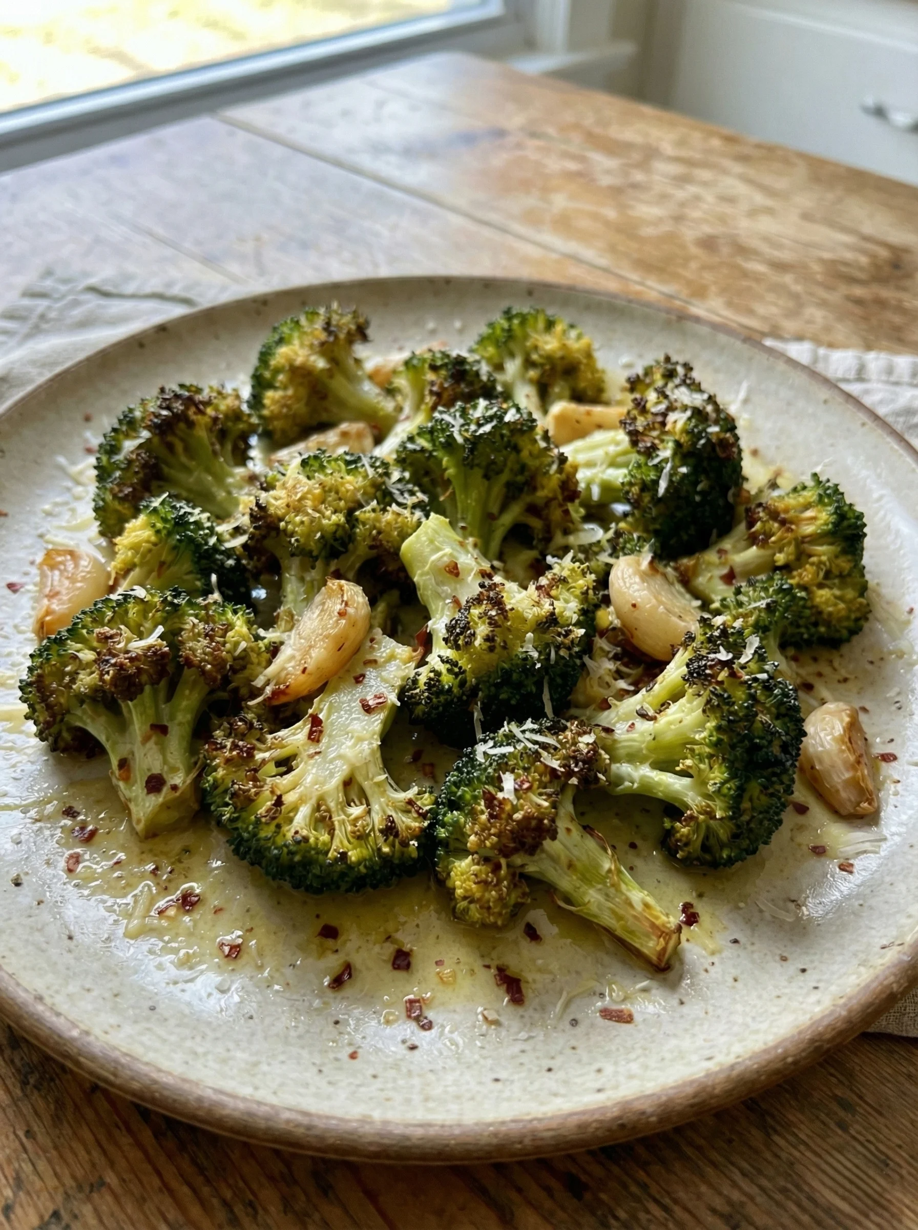 Garlic Butter Roasted Broccoli