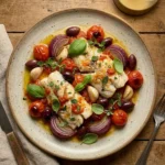 Mediterranean Baked Fish with Tomatoes