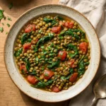 Vegetarian Lentil and Spinach Stew