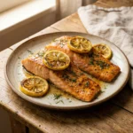 Air Fryer Salmon with Lemon and Dill