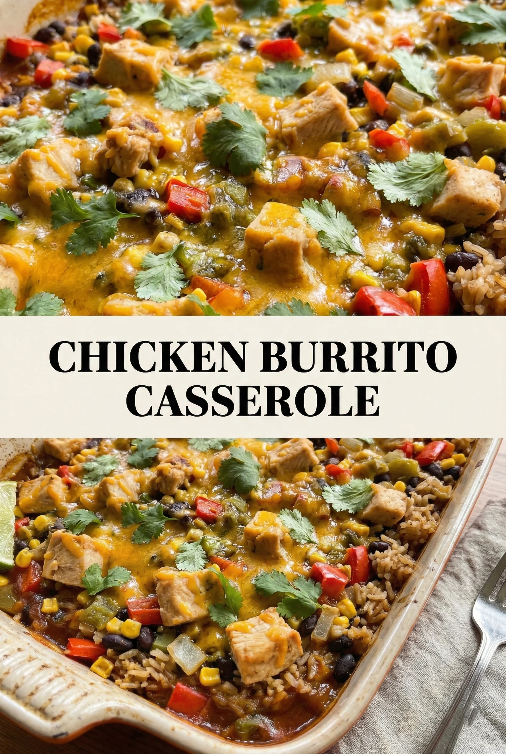 Chicken Burrito Casserole (One-Dish!)