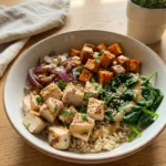 Healthy Chicken and Sweet Potato Rice Bowls