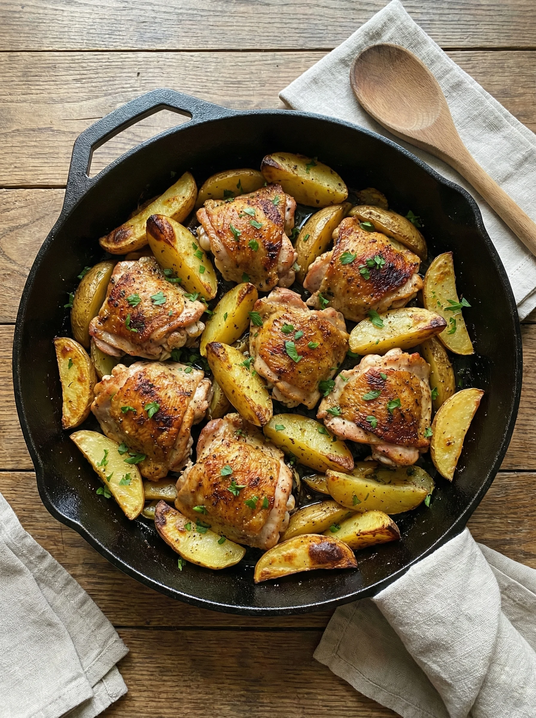 One-Pan Roasted Chicken and Potatoes