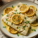 Baked Cod with Lemon and Garlic Butter