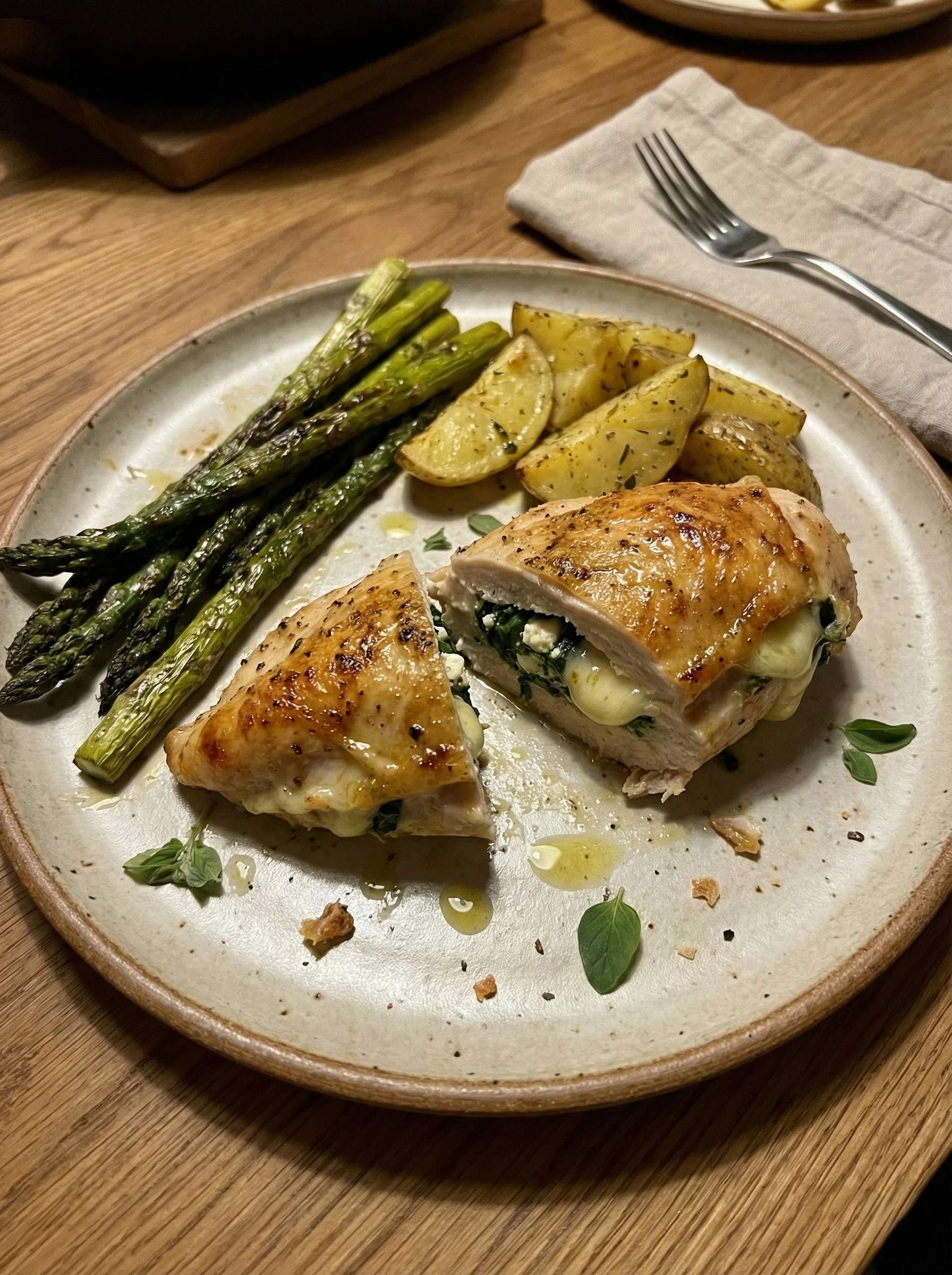 Spinach and Feta Stuffed Chicken Breast